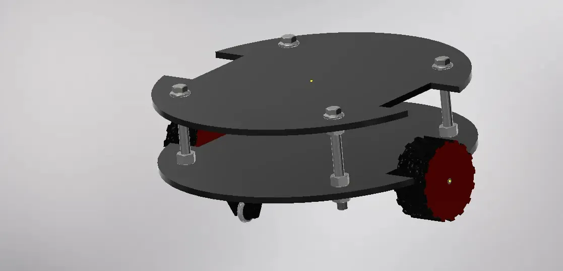 CAD render of the MIRAGE chassis